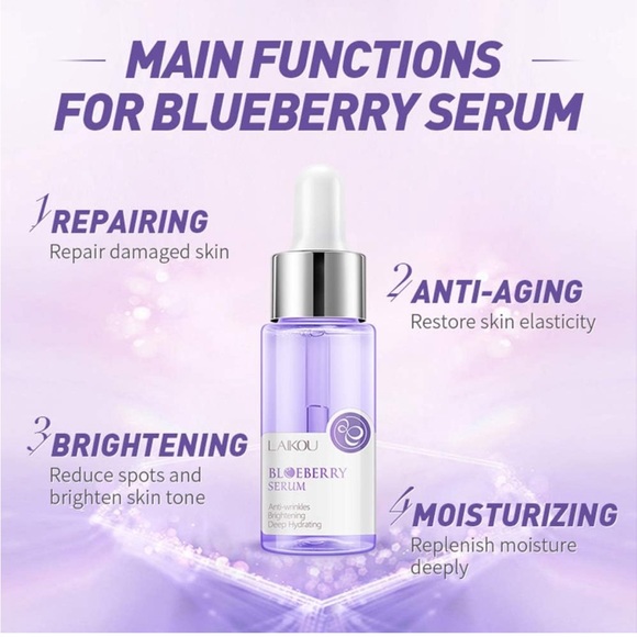 Blueberry Face Serum Sodium Hyaluronic Acid Pure Skin - Picture 2 of 6